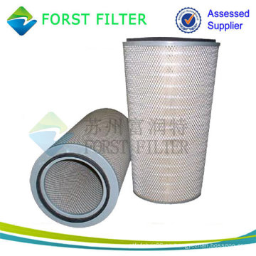 FORST Cartucho de filtro de aire de turbina de gas cilíndrico y cónico